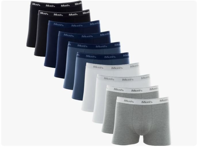 Kit 10 Cuecas Boxer Mash Algodão Cotton